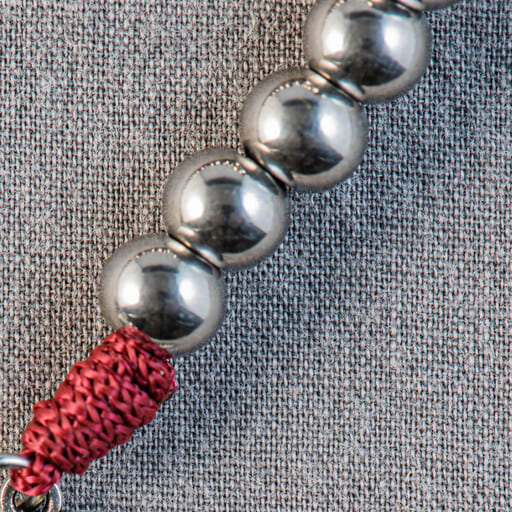 Perles acier - Chapelet de COMBAT Perles Acier - Saint Michel