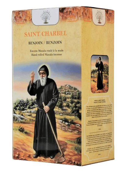 Saint Charbel - boîte de 12 étuis d'encens