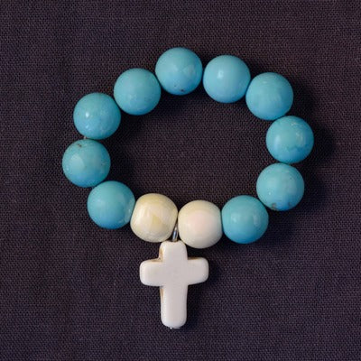 Dizainier élastique Pierre Véritable - Turquoise